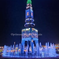 Fuente de Agua Seca para Niños con Programación LED, para Eventos al Aire Libre, con Música y Baile, Estilo Sheikh Zayed, Emirates Dia 50 M