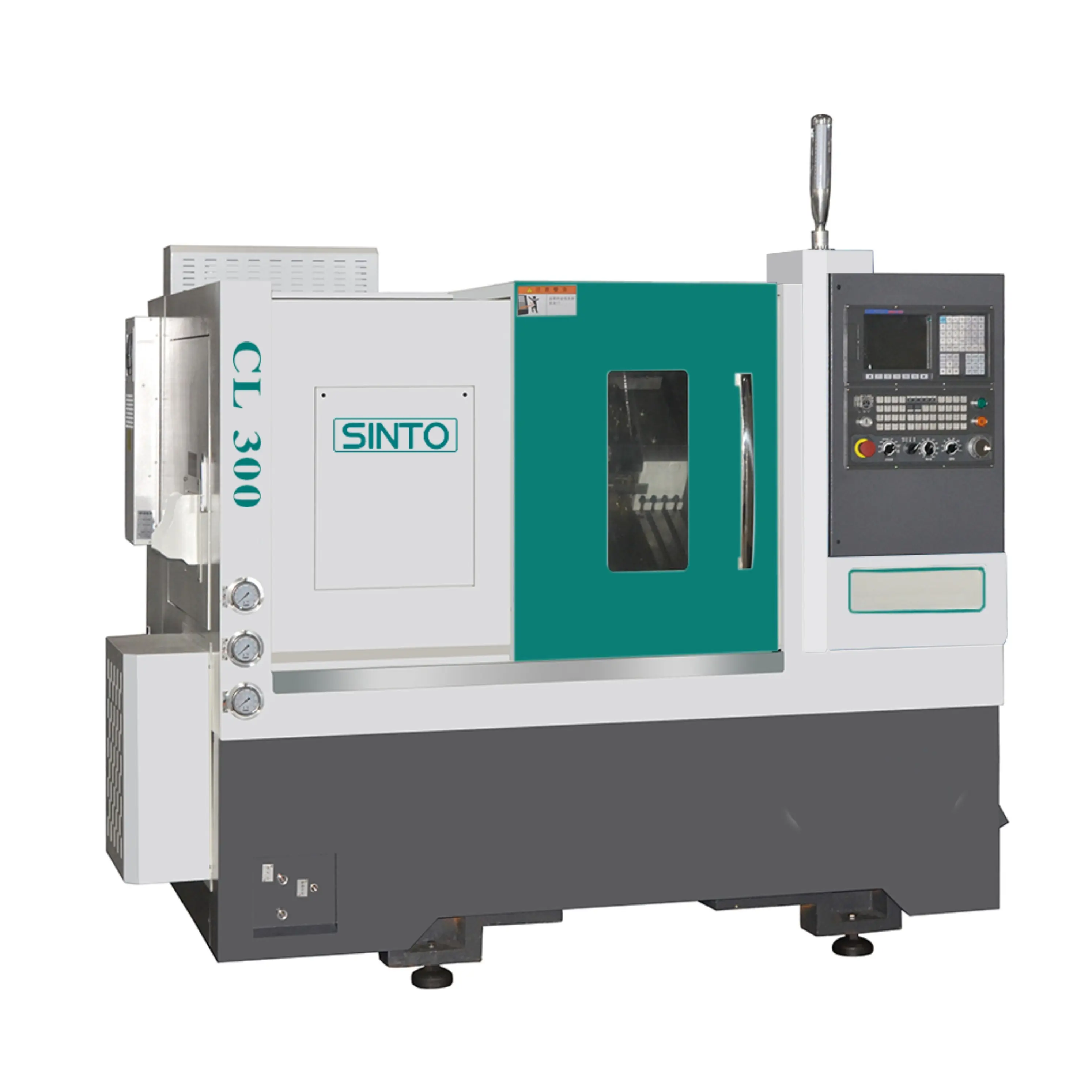 Sinto cl300 nghiêng giường CNC máy tiện quay với barfeeder tùy chọn tháp pháo Lathe