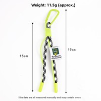 Porte-clés unisexe personnalisé en polyester tressé avec mousqueton, cordon de suspension pour sac ou téléphone, option impression logo/étiquette tissée, pour entreprises