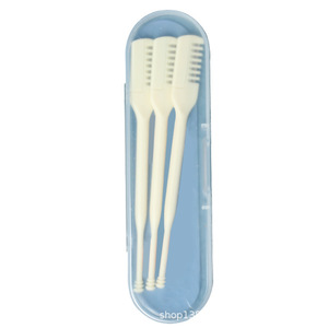 Nose Hairs Razor Double Head Manual Trimmer For Men Women Portable 360 Degree Rotation Trim Nose Hairs With Protective Comb - Product Image 5
