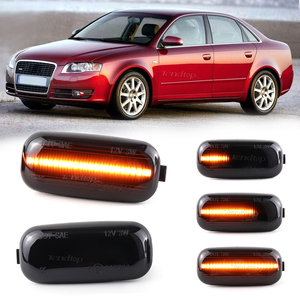 Amber Sequential Dynamic LED Sequential Container Flashback Signal Lights pour <span class=keywords><strong>Audi</strong></span> <span class=keywords><strong>A3</strong></span> A4 RS4 S4 B6 B7 2003-2008 - Product Image 1