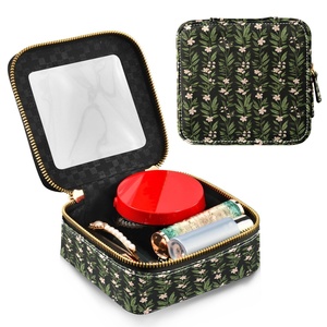 PU Leather <b>Transparent</b> PVC Clear Portable Toiletry <b>Bag</b> Cosmetic Travel <b>Makeup</b> <b>Bag</b> Hawaii Flowers Print - Product Image 1