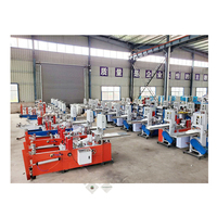 Machine de fabrication de mouchoirs en papier de poche entièrement automatique, motorisée, à grande vitesse, à faible investissement, capacité de 200 m/min