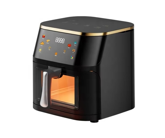 Multi-Functional 12L Visual Large-Capacity Modern Stainless Steel Electric Oven Air Fryer Observation Window Non-Stick Household