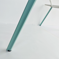 Table de bureau moderne et simple avec pieds en fer, bureau d'ordinateur exécutif modulaire facile à assembler, idéal pour le salon, en promotion