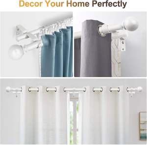 Nouveaux modèles de tringles à rideaux extensibles en acier noir, tringle à rideaux en nickel brossé, tringle à rideaux pour <span class=keywords><strong>porte</strong></span> <span class=keywords><strong>d</strong></span>'<span class=keywords><strong>entrée</strong></span> - Product Image 3