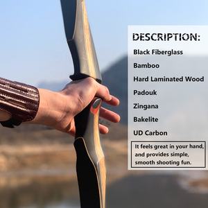 Arco de Caza Old Mountain Volcano 2023, 60 Pulgadas, para Zurdos, de Fibra de Carbono, Arco Recurvo, Arco y Flecha de Madera para Zurdos - Product Image 4