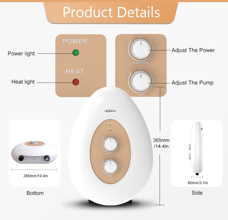 5500 energy saving hot sell instant 220v instant electric shower water heater