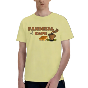 Camiseta gráfica Pandesal at <span class=keywords><strong>Kape</strong></span> para hombre, camiseta de manga corta con diseño de desayuno filipino, café y pan, ropa informal con temática culinaria. - Product Image 4
