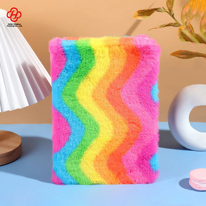 Taccuino di peluche del fumetto del leopardo arcobaleno stampato taccuino dello studente <span class=keywords><strong>libro</strong></span> a mano della principessa del cuore della ragazza popolare di Internet nuovo - Product Image 4