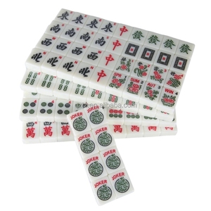 Mahjong personnalisé à double couche opaque avec gravure sur le devant, tuiles colorées uniques américaines, chinoises, hongkongiennes, singapouriennes, japonaises - Product Image 3