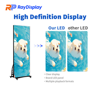 Schermo LED Portatile a Installazione Rapida GOB P1.53 P1.86 P2 P2.5 640mm*1920mm 960mm*1920mm, Insegna Digitale per Interni per Saloni