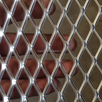 Revêtement de façade en treillis métallique déployé de haute qualité/porte en treillis métallique déployé en aluminium