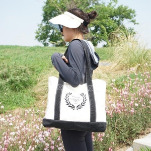 Hot Sell Promotional Eco-Friendly CE Certified Reusable <b>Foldable</b> Canvas Tote <b>Bags</b> Recycle Large Logos Support Small Quantity - Product Image 5