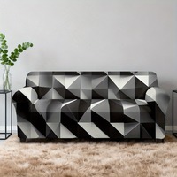 Günstige Sofabezüge vom Hersteller, Geometrischer Dreieck-Sofaüberwurf, Dehnbarer Staubdichter Sofabezug