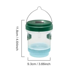 Trampa Solar para Avispas con Luz LED para Exteriores, Atrapa Abejas de Huerto, Trampa para Insectos Drosophila, Atrapa Moscas Solar, Herramientas de Control de Insectos - Product Image 5