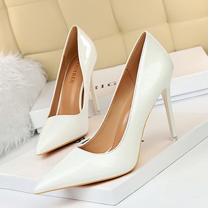 9511-6, zapatos de tacón alto de alta calidad para mujer, zapatos de tacón puntiagudos de boca baja, zapatos de vestir para mujer, zapatos de boda para novia - Product Image 3