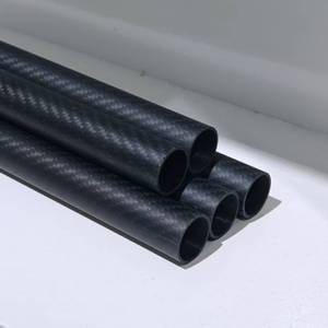 ท่อคาร์บอนไฟเบอร์แบบทอ 3K สีดำ ทรงกลม สำหรับงาน DIY และชิ้นส่วนยานยนต์ - Product Image 3