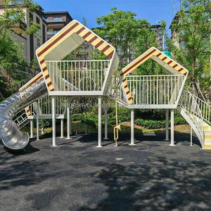 Juego de Parque Infantil de Madera con Temática Natural, Equipo de Juego al Aire Libre No Eléctrico para Parques, Complejos Turísticos y Campamentos - Product Image 3