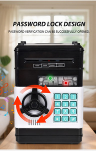 ตู้เซฟ<span class=keywords><strong>ออมสิน</strong></span>อัตโนมัติแบบมีรหัสผ่าน รูปทรง <span class=keywords><strong>ATM</strong></span> ขนาดเล็ก ดีไซน์สร้างสรรค์ ทาสีสวยงาม ของเล่นออมสินอิเล็กทรอนิกส์สำหรับเด็ก ของเล่นเสริมพัฒนาการ - Product Image 6
