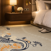 Tapis de chambre d'hôtel 5 étoiles, tapis Axminster tissé, tapis de sol