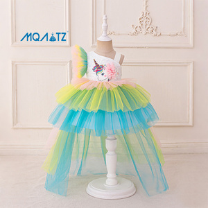 MQATZ di alta qualità per bambini vestito estivo bellissimo <span class=keywords><strong>unicorno</strong></span> costume per la piccola <span class=keywords><strong>principessa</strong></span> per 2 anni - Product Image 1