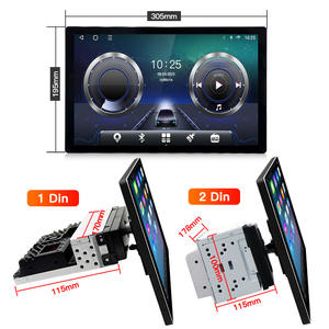 13-дюймовый универсальный автомобильный мультимедийный плеер Android 1 Din <span class=keywords><strong>2</strong></span> Din 360 °   Поворотный сенсорный экран с навигацией и функцией отображения камеры заднего вида - Product Image 4