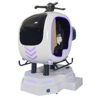 Simulador de Vuelo 3DVR Inmersivo de Última Generación, Helicóptero Giratorio de 360° para Niños y Adultos, Uso Comercial en Interiores, Centro Comercial Metálico