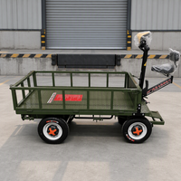 Chariot de transport électrique OEM personnalisable de 1 tonne à quatre roues, à plateforme plate, zéro émission, durable