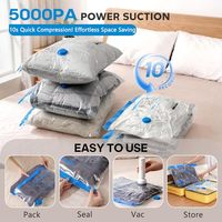 Sacs de rangement sous vide pour vêtements, pliables, gain de place, organisateur de garde-robe
