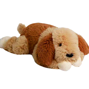 Vendita calda adorabili giocattoli per cani di peluche con animali di peluche su misura cucciolo di peluche <span class=keywords><strong>bianco</strong></span> e nero realistici cani di peluche - Product Image 2