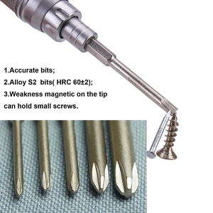 Nanch magnético Mini destornillador conjunto 22 en 1 con 22 bits S2 de precisión de acero de herramienta de la reparación para teléfono/computadora/Electrónica/portátiles - Product Image 3