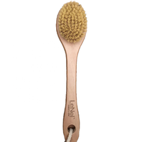 2024 Logo personnalisé disponible en bois de hêtre naturel Sisal poils de cactus brosse en bois de hêtre brosse de bain en sisal