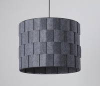 Lustre LED Shenghui DJ-041 avec abat-jour en tissu, lumière blanc chaud 3500K, angle de faisceau 60°, Ra 90, AC 85-265V, éclairage pour la maison et le bureau