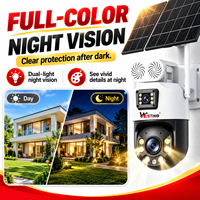 Caméra solaire PTZ Wistino 20W 24000mAh avec carte SIM 4G, zoom 18X, pour la sécurité des routes et des terres agricoles rurales, caméra solaire AOV haute performance