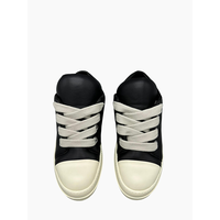 Chaussures pour hommes en dropshipping, baskets en cuir décontractées de luxe pour hommes, avec de grandes lacets, chaussures de créateur pour toutes les saisons, augmentant la taille