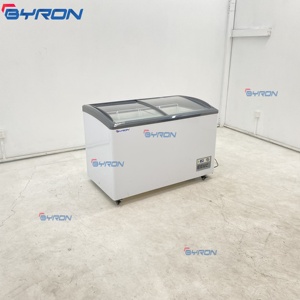 Vitrine Réfrigérée Horizontale Commerciale à Porte Vitrée <span class=keywords><strong>pour</strong></span> Gelato, Crème Glacée, Boissons et Bières – Congélateur Coffre de Présentation - Product Image 3
