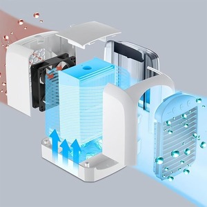 Mini-refroidisseur d'air USB, ventilateur de bureau, humidificateur portable à 3 vitesses - Product Image 6