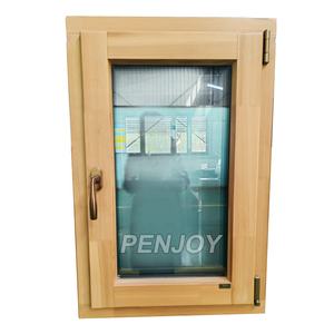 Pליהנות אורן קלאסי מודרני עץ אלון עיצוב אלומיניום עץ clad מתנד הטיה ולהפוך חלונות עם זכוכית מחוסמת - Product Image 2