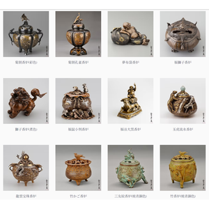 Quemador de Incienso Japonés Kisendo Modelo 6 Clásico de Plata Envejecida con Diseño de Crisantemo, Aromático para Exhibición Interior y Colección - Product Image 5