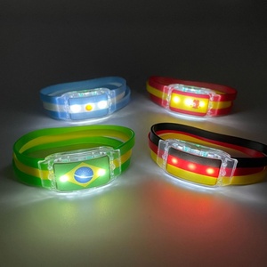 Pulseras de Silicona con Luces LED, Personalizadas con la Bandera del País, Pulsera Luminosa para Conciertos, Personalizable con la Bandera Nacional - Product Image 3