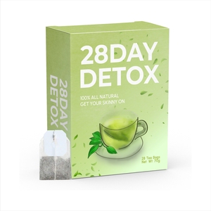 Чай для похудения Julong OEM: органический, без добавок, с индивидуальным дизайном, под собственной торговой маркой, быстрый, эффективный, для плоского живота, травяной, 28-дневный детокс. - Product Image 4