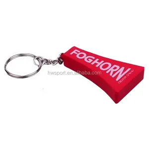 Custom pu foam horn antistress toys promotional pu horn stress ball keychains squeeze toys