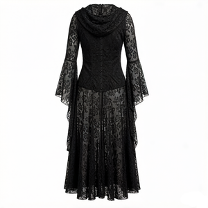 Vestido Largo Medieval COS para Mujer, Estilo <span class=keywords><strong>Diablo</strong></span>, Retro Gótico, con Cremalleras, Elegante, Formal y Sexy - Product Image 2