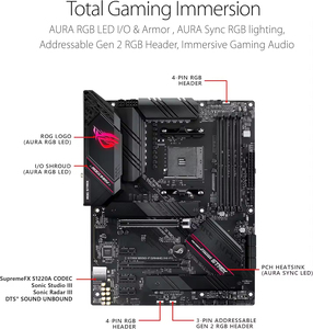 เมนบอร์ดเกมมิ่งระดับเรือธง ATX AM4 รองรับการโอเวอร์คล็อก Strix B550-E ความเร็วเฟรมสูง สำหรับพีซี คอร์ ดับเบิ้ล เมมโมรี่ แชนแนล - Product Image 2