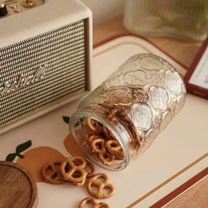 Modern Designed Kitchen Storage Counter <b>Jar</b> with Airtight Wood Lid Glass Pantry for <b>Cookies</b> Candy Coffee Condiments - Product Image 5