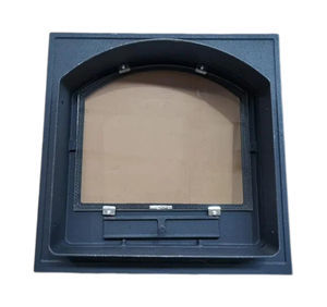 Puerta de Estufa de <span class=keywords><strong>Leña</strong></span> de Hierro Fundido. Puerta de <span class=keywords><strong>Chimenea</strong></span> con Cristal Grande. - Product Image 4