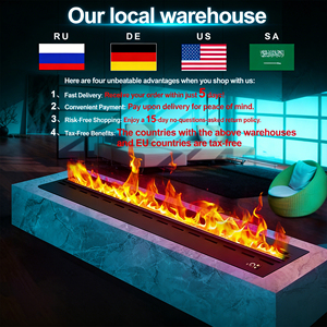 Chimenea Eléctrica Integrada <span class=keywords><strong>de</strong></span> Primera Calidad con Efecto <span class=keywords><strong>de</strong></span> Llama, Ajustes Regulables, Segura para Sala <span class=keywords><strong>de</strong></span> Estar o Centros <span class=keywords><strong>de</strong></span> Bienestar - Product Image 5