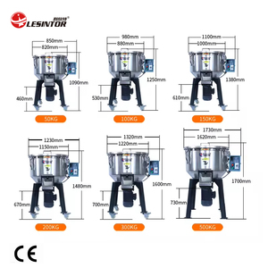Ce chứng nhận công nghiệp thép không gỉ dọc Máy trộn tự động 50-500kg Công suất màu trộn cho công nghiệp sử dụng - Product Image 5