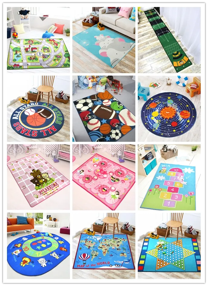 Fond en Latex super doux pour enfants tapis de jeu pour enfants tapis de chambre de bébé mignon pour les enfants